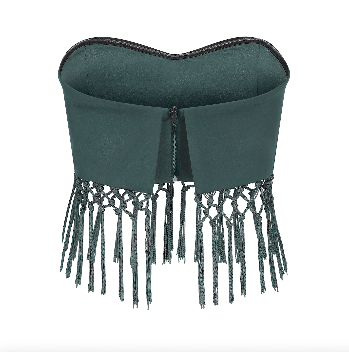 Twinty Macrame Cropped Top | Green - Twinty London