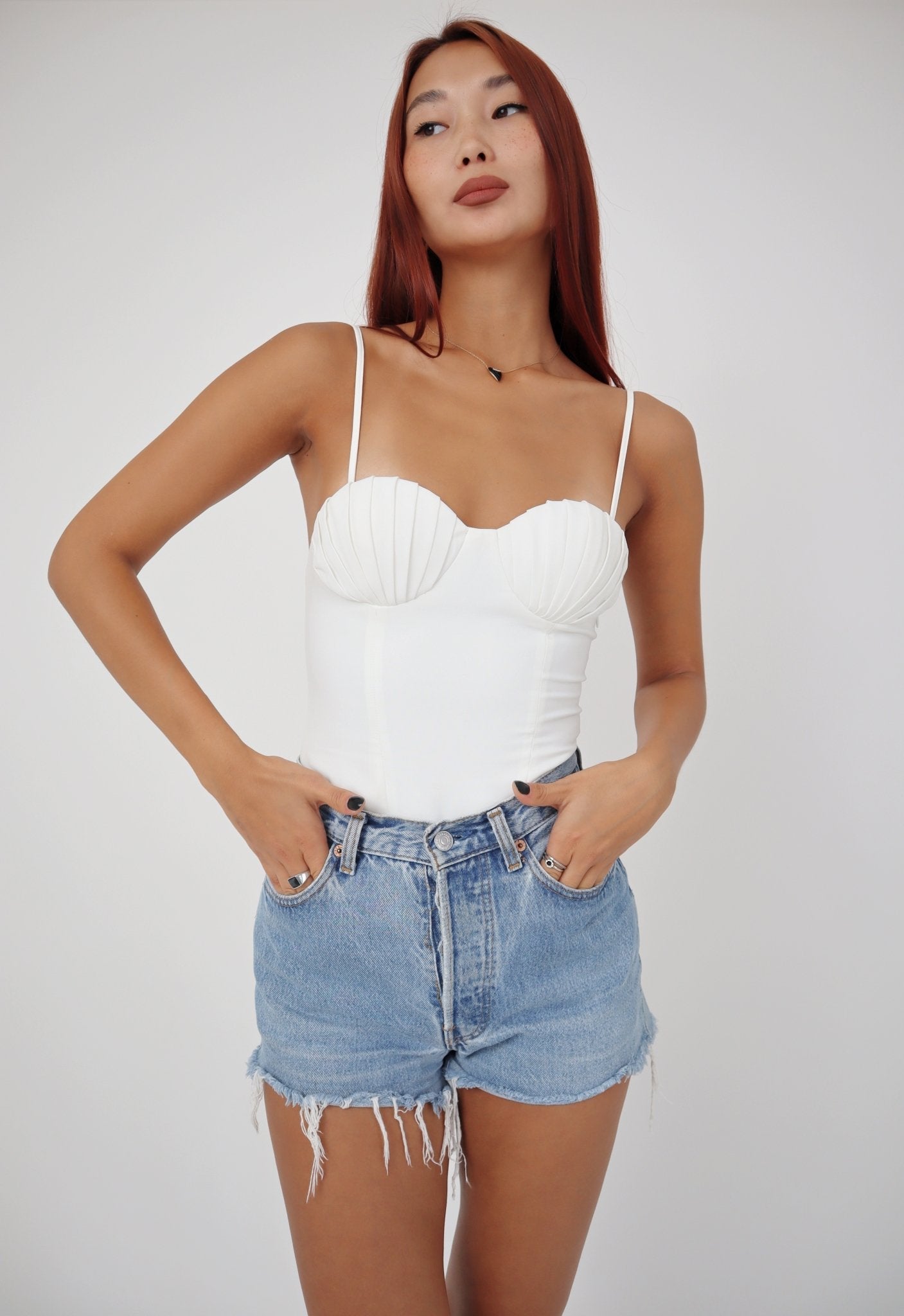 Twinty Shell Bodysuit | Ivory - Twinty London